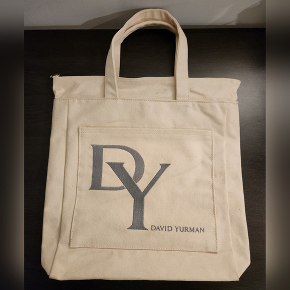 David Yurman Bags David Yurman Embroidered Ivory Textile Canvas